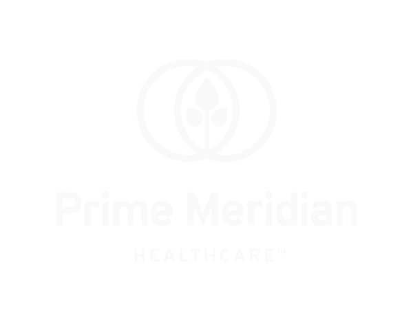 Prime Meridian white logo transparent